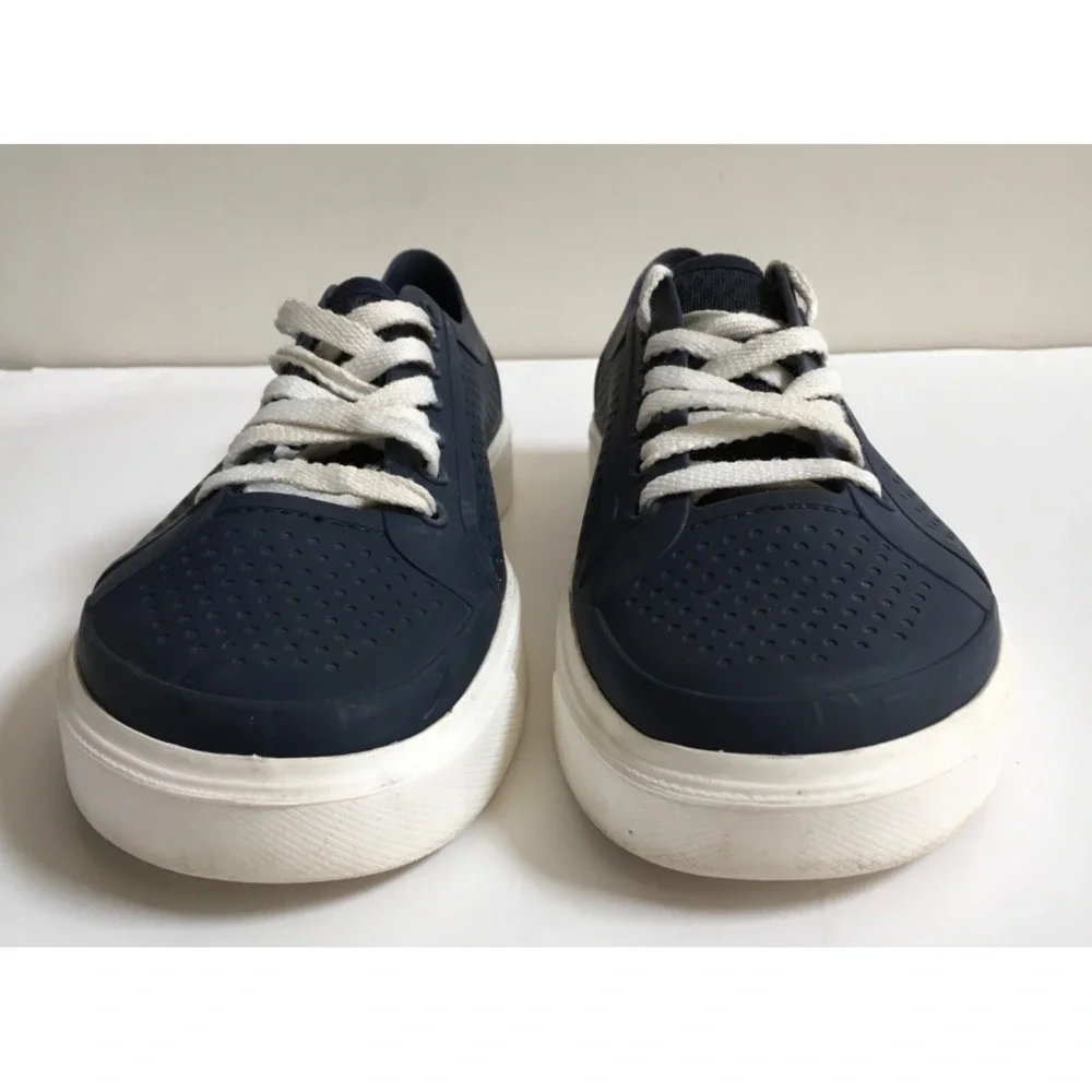 Crocs Citilane Roka Court Mens Navy Blue Casual Shoes 204872 Low Top Size 9
